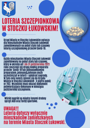 Miniaturka artykułu Ruszyła „Loteria szczepionkowa” dla mieszkańców Miasta Stoczek Łukowski